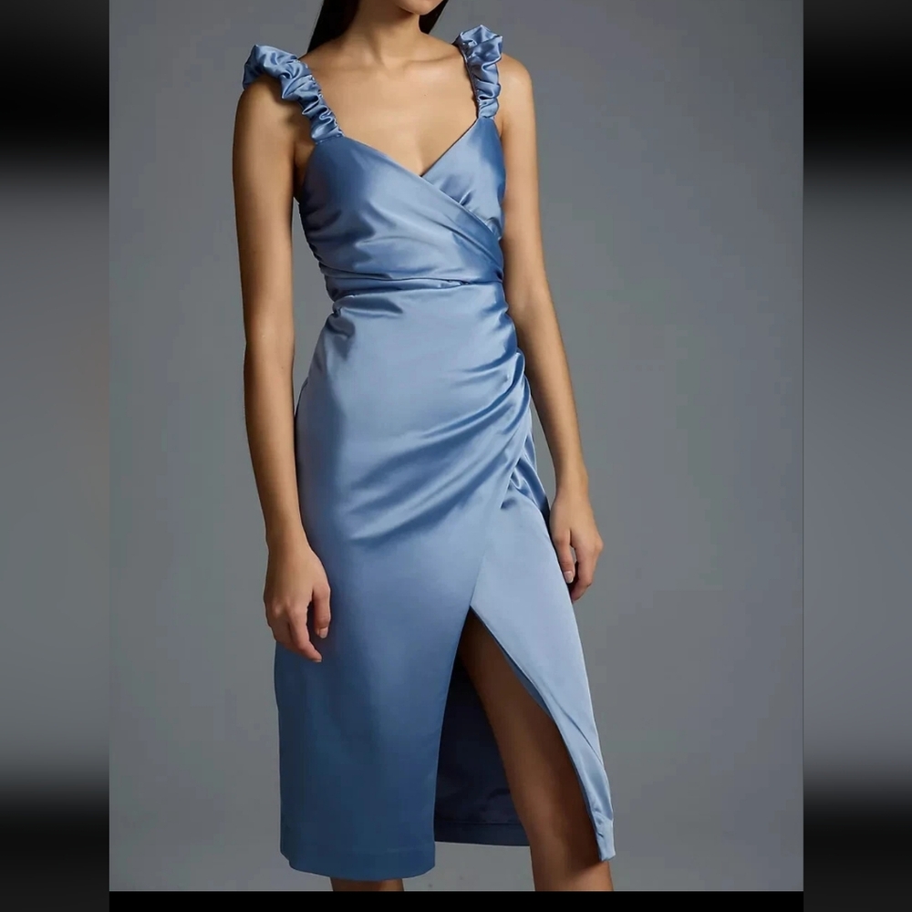 Anthropologie Ruched Sweetheart Dress